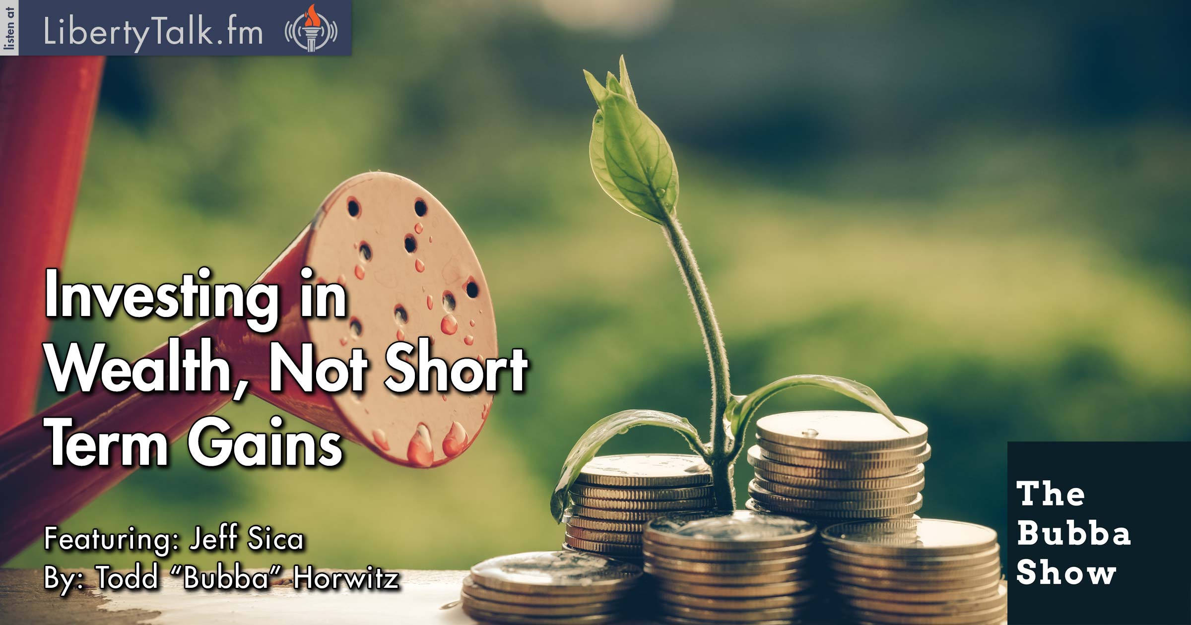 Investing in Wealth, Not Short Term Gains - The Bubba Show