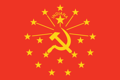 pinko murderous communist flag of indiana