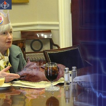 Janet Yellen Dines on Roast Pig FEATURED