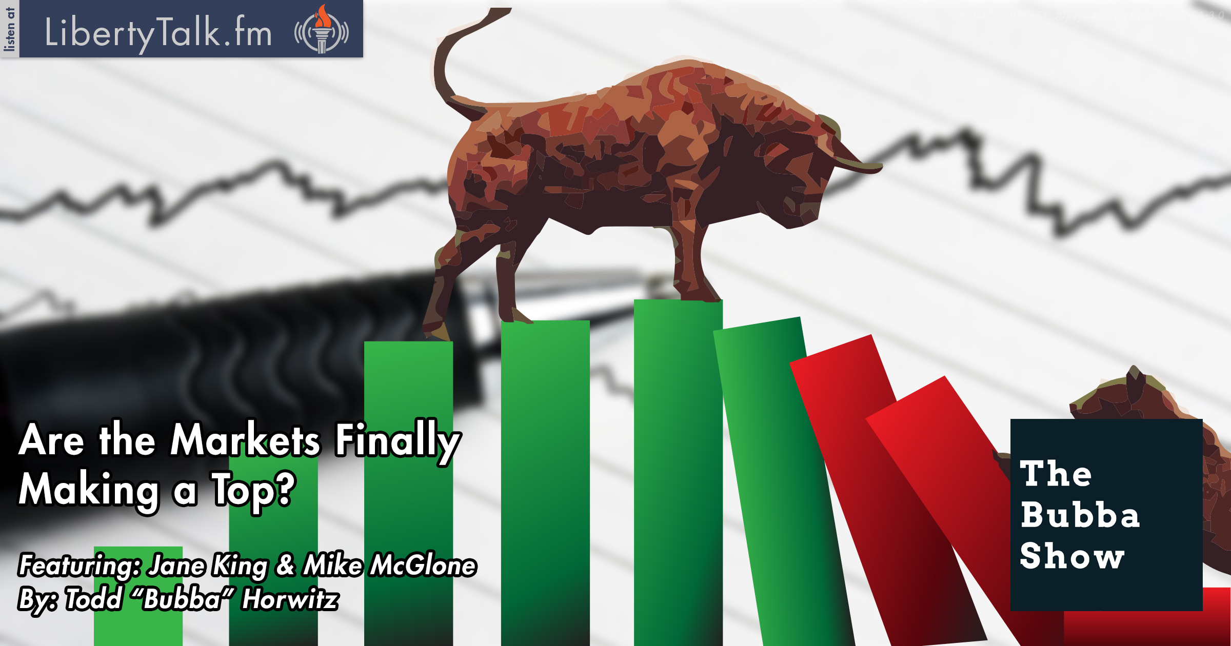 Markets Making Top Bear Topple Bull Graphic